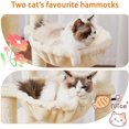 thumbnail image 4 of Cat Tree es Tower Condo with Scratching Post Cat Tower for Indoor Cats Fully Wrapped Sisal Pole Soft Platform Baskets and Dangling Toy Light HCTSW, 4 of 9