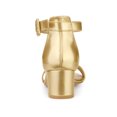 thumbnail image 2 of BLISSFUL STEP Women's Shoes Open Toe Block Heel Ankle Strap Sandals Gold 8, 2 of 7