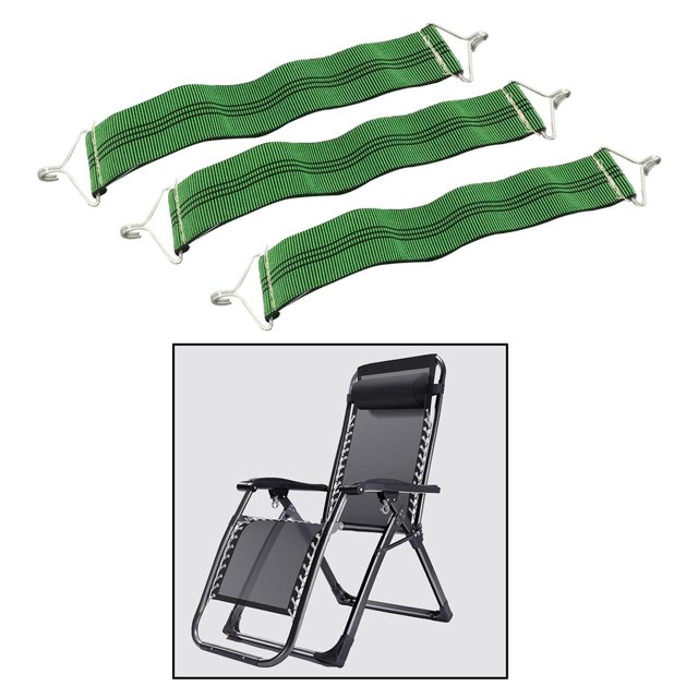 pitrice Lot de 3 Sangles Durables de Fixation pour Fauteuils Inclinables de Jardin pour Chaises de Jardin et de Patio de Loisirs