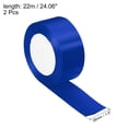 thumbnail image 2 of Unique Bargains 1.5 Inch Wide 24 Yards Satin Ribbon, 2 Pack Double Face Solid Crafts Roll for Party Home DIY Wrapping Decoration, Blue, 2 of 6
