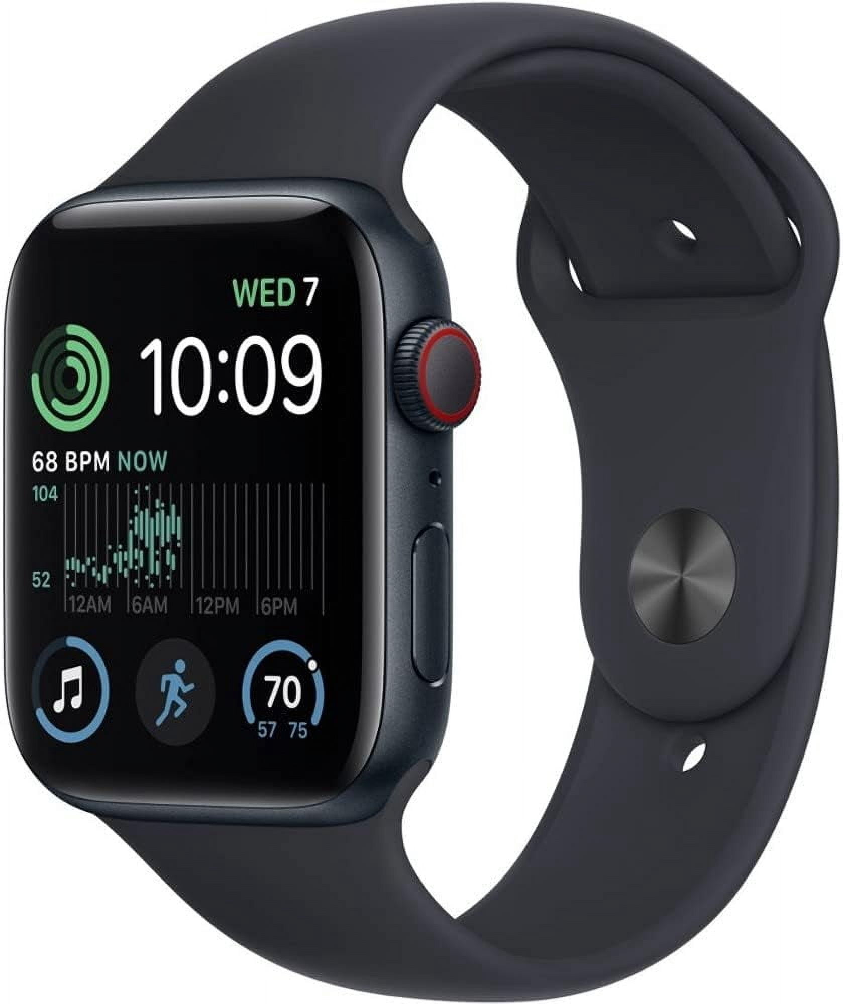 Apple Watch SE 2nd Generation (GPS+Cellular) 40mm – Brand New | Aluminum Case with Midnight Sport Band - M/L - Midnight - (2024)