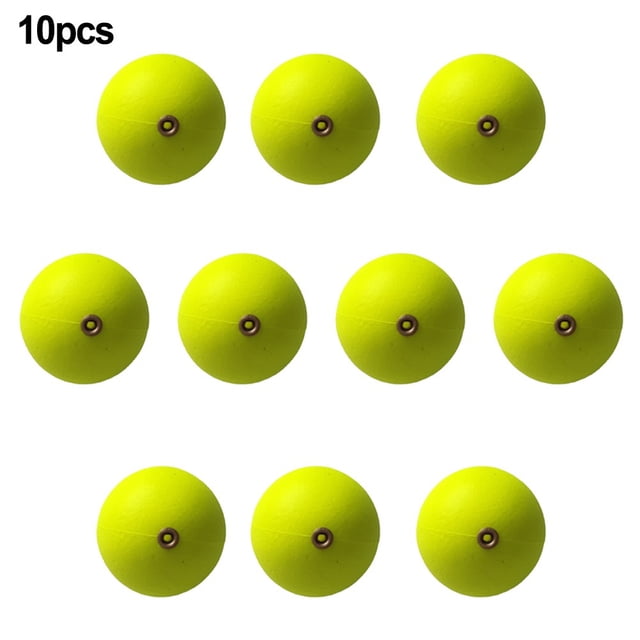 10 Pcs Fishing Floating Bobbers Buoyancy Balls Drift Ball Foam Strike Indicator