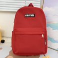 thumbnail image 4 of Simple Backpack Fashion Women Laptop School Backpacks Casual Student Bag (Red), 4 of 6