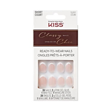 KISS Classy - Fake Nails - Exclusive Only - Oval - Short