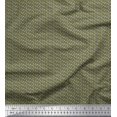 thumbnail image 1 of Soimoi Satin Silk Fabric Diamond & Cross Sign Shirting Printed Fabric 1 Yard 42 Inch Wide, 1 of 3