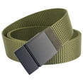 thumbnail image 2 of Three Generations Of Metal Plate Buckle Casual Men'S Belt Durable Nylon Belt, 2 of 4