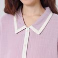 thumbnail image 4 of LSLJS Ensemble de Pyjama pour Femme à Col Rabattu, Tenue d'Intérieur, Haut à Manches Longues, Pantalon, Nuisette de Pyjama, Ensembles de Pyjama pour Femmes, Cadeaux pour Femmes, 4 of 7