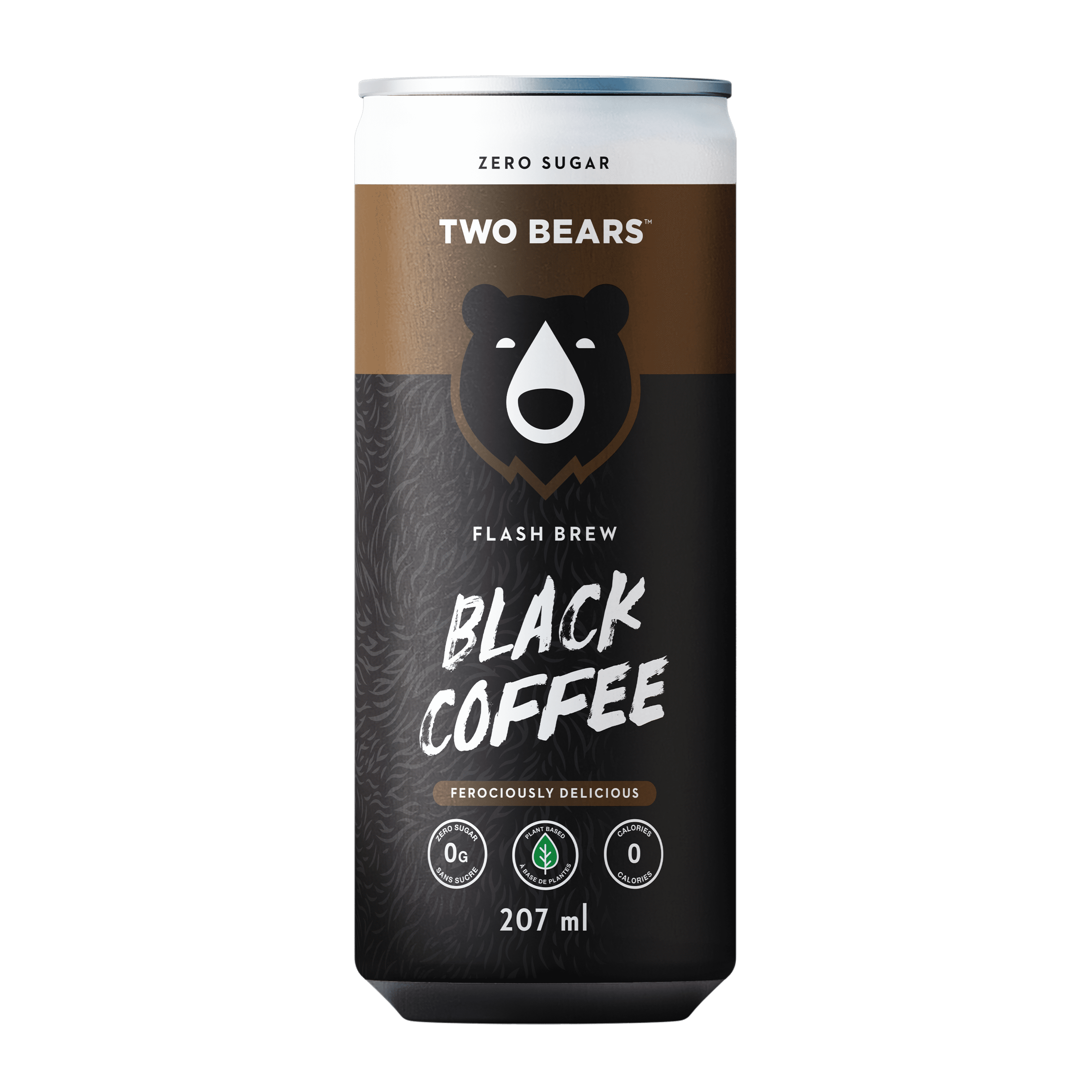 TWO BEARS black flash brew coffee, 207ml