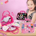 thumbnail image 3 of Girls Makeup Set Palette Handbag Kids Play Eyeshadow Pretend Play Style 3, 3 of 8
