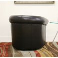 thumbnail image 3 of Baxton Studio Fauteuil Club Julian en Similicuir Noir, 3 of 4