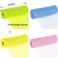 thumbnail image 3 of CNKOO Clearance!!!4 Rolls Poly Burlap Deco Mesh -10 Inch Wide Deco Poly Decorative Mesh Ribbon Wrapping Ribbon Rolls for Home Door Wreath Decoration DIY Crafts Making, 3 of 6