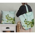 thumbnail image 5 of Soimoi Silk Fabric Leaves & Ranunculus Floral Printed Fabric 1 Yard 42 Inch Wide, 5 of 5