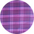 thumbnail image 1 of Ahgly Tapis Rond Lavable en Machine Intérieur Transitionnel Heliotrope Violet, 6 Pieds Rond, 1 of 7