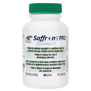 Persavita Canada Saffron Supplément aux yeux Safran 2020-PRO, 90 Capsules