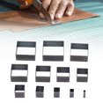 thumbnail image 4 of Leather Punching Die, Clear Squares Leather Cutting Mold Pointed Edges  For Fabric, 4 of 8