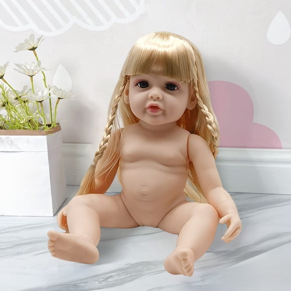 Leutsin Jouets Poupées, Poupées Bébé, Grande Poupée Bébé Réaliste Mignonne à Corps Souple Poupées Bébé Réalistes, Poupées de 11,81 Po Poupées en Plastique Souple Simulation Reborn Sommeil Jouets Cadeau d'Anniversaire Jouets pour la Maison