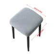 thumbnail image 3 of Harpily Vanity Stool Covers Square Dining Chair Seat Covers for Wedding Party Bar Hotel Stretch Stool Cover With Non Slip Design, 3 of 4