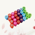 thumbnail image 4 of SHISUYAN 26pcs 26 Alphabet Stamps Set Multicolor Plastic Letter Stamp Toy for Kids (Letter Design), 4 of 8