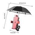 thumbnail image 3 of Vwrxbz Phone Holder with Sunshade 360 Rotation Motorcycle Bike Handlebar Mount One Click Lock Shockproof for Riding, 3 of 7