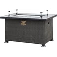 thumbnail image 1 of Domi Outdoor Table de Foyer au Gaz de 43 Po avec Dessus de Table en Aluminium, Support de Réservoir Dissimulé, Couvercle, 1 of 6