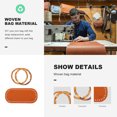 thumbnail image 3 of 1 Set Bag Handles with PU Bottom DIY Crochet Bag Accessories Handbag Handles, 3 of 7