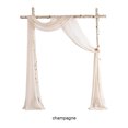 thumbnail image 4 of Ruiboury Wedding Arch Drapes Add Romantic Atmosphere With Wide Application Wedding Arch Draping Fabric Polyester Wedding Valance Champagne 1Set, 4 of 6