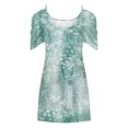 thumbnail image 4 of Robes d'Été Grande Taille pour Femmes 2024 à Imprimé, Manches Courtes, Épaules Dénudées, Col Rond, Économisez jusqu'à 65 % de Rabais!, 4 of 5