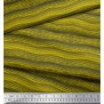 thumbnail image 2 of Soimoi Georgette Viscose Fabric Horizontal Stripe Print Fabric by The Yard 42 Inch Wide, 2 of 5