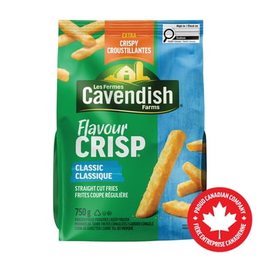 Cavendish Farms FlavourCrisp Classic Fries | Made in Canada | Proud Canadian Company, 750 g