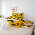 thumbnail image 5 of YST Ensemble de Douillette Simple 7 Pcs, Ensemble de Lit Réversible d'Halloween Simple, Ensemble de Literie Simple Lanterne Citrouille avec Douillette Chauve-Souris Noire, Drap Plat, Drap-Housse, Taies d'Oreiller, Couvre-Oreillers, 5 of 5