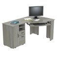 thumbnail image 2 of Inval Bureau d'Ordinateur d'Angle America en Chêne Fumé Bois Reconstitué, 2 of 8