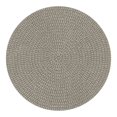 thumbnail image 1 of Braided Two-Tone Round Indoor Outdoor Patio Rug, 1 of 6