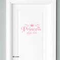 thumbnail image 2 of VogueV Princess Wall Decal - Removable Floral Door Sticker Pink, 2 of 2