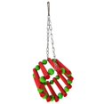 thumbnail image 1 of Bangcool Parrot Cage Toy Hanging Colorful Bird Perch Swing Parrot Chew Toy for Christmas, 1 of 10