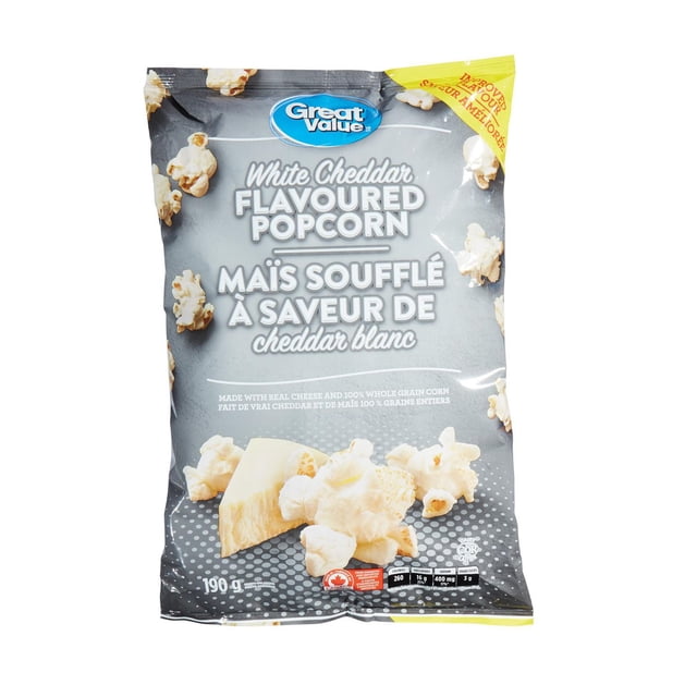 Great Value White Cheddar Flavoured Popcorn