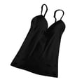thumbnail image 3 of Camisole à Bretelles Spaghetti pour Femme, Douce, Respirante, Taille g, Noir, G, 3 of 8