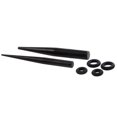 thumbnail image 3 of 36Pcs Stainless Steel Taper Tunnel Ear Stretcher Expander 00G Ear Black, 3 of 10