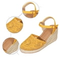 thumbnail image 4 of Summer Comfortable Casual Solid Color Closed Toe Sandals Breathable Mesh 8.5cm Heel Four Season Wear All Day Comfort Stable Support for Beach Daily Outdoor Walking, 4 of 7