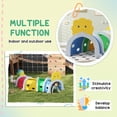 thumbnail image 4 of Qaba Tunnel pour Enfants pour Ramper, Motif Lion, pour 3-6 Ans, 4 of 9