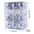 thumbnail image 2 of RKSTN Fall Decorations for Home 24PCS Christmas Tree Ornament Pendant Party Supplies Tree Hanging Plastic Ball Decorations, 2 of 2
