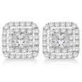 thumbnail image 3 of Petite Pave Diamond Initial Pendant Necklace 14k White Gold, 3 of 5