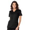 thumbnail image 1 of Landau ProFlex Haut de Sarrau pour Femmes : 3 Poches, Coupe Moderne Ajustée, Col en V Extensible 4169, 1 of 1