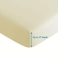 thumbnail image 2 of Marina Decoration 600 Thread Count Ultra Soft Deep Pocket Hotel Standard Solid Bedding Long Staple Percale Cotton All Season Sheet Set with Pillowcase, 2 of 7