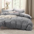 thumbnail image 1 of Bedsure Grey Duvet Cover King Size - Soft Prewashed King Duvet Cover Set, 3 Pieces, 1 Duvet Cover 104x90 Inches with Zipper Closure and 2 Pillow Shams, Comforter Not Included, 1 of 6