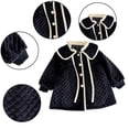 thumbnail image 3 of 0-24M Newborn Baby Girls Small Fragrant Wind Coats Cotton Jacket Ruffle Flip Collar Fall Winter Warm Cotton Coat Tops, 3 of 7