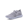 thumbnail image 1 of UKAP Espadrilles pour Femmes à Bout Rond Espadrilles Couleur Unie Ballerines Confortables pour Femmes Gris 8, 1 of 2