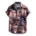 thumbnail image 2 of Birdeem Chemise Décontractée pour Homme à Manches Courtes Style Hawaïen de Vacances Blouse T-Shirt, 2 of 12