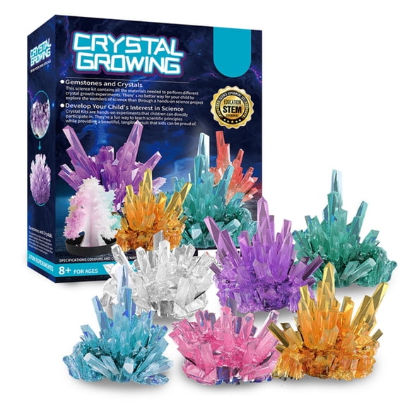 Crystal Growing Christmas Tree Growing Science Experiment Set for Children DIY Crystal Growing Kit for Kids Scientist Toy