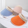 thumbnail image 4 of Empty Top Hat Breathable Indeformable Straw Reinforced Quick Drying Visor Hat Outdoor Supplies, 4 of 10