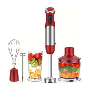 Mélangeur de cuisine portatif 1000W 5-in-1 Mélangeur à main 12- Mélangeur pour aliments, soupes purées et gâteaux US Connecteur